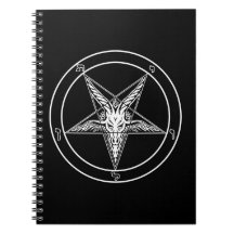 Baphomet Spiral Notebook