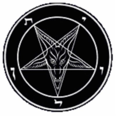 Baphomet With Black Goat Star Acrylic Cut Outs by gacatmandu