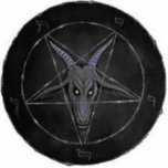 Baphomet With Grey Goat Star photo sculptures