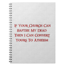 Baptising Dead People Spiral Note Books