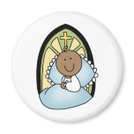 Baptism African American Baby Boy magnets