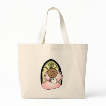 Baptism African American Baby Girl Canvas Bag