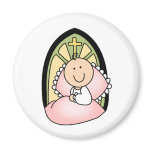 Baptism Baby Girl magnets