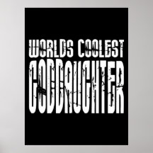 Baptism Birthday Party Worlds Coolest Goddaughter Print