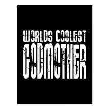 Baptism Birthday Party Worlds Coolest Godmother Post Card
