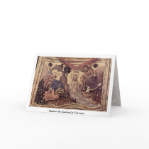 Baptism By Gentile Da Fabriano Greeting Cards