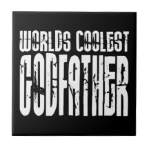 Baptism Christening Gifts Worlds Coolest Godfather Tiles
