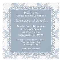 Baptism/Christening Invitation for Boy