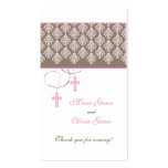 Baptism Favour Tag - Twins business cards