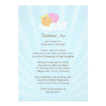 Baptism Invitation for Girl
