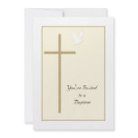 Baptism Invite Template -- Cross and Dove invitations