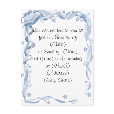 Baptism Invitiation by christiandesigns