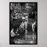 Baptism Near Mineola, TX 1935 posters