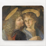 Baptism of Christ, angel detail, Leonardo da Vinci Mousepad