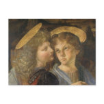 Baptism of Christ, angel detail, Leonardo da Vinci Postcard