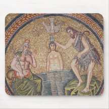Baptism of Christ by John the Baptist Mousepads