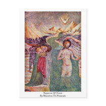 Baptism Of Christ By Masolino Da Panicale Postcards