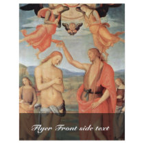 Baptism Of Christ By Perugino Pietro (Best Quality Flyers