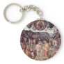 Baptism Of Christ By Perugino Pietro Keychains