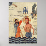 Baptism of Christ, from a Gospel