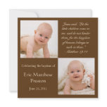 Baptism Photo Invite with Bible Verse