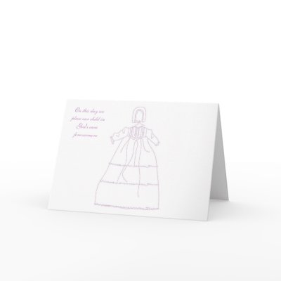 Baptismal Gown Invitation by christiandesigns