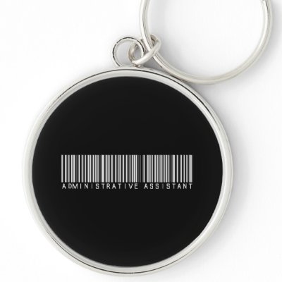 BAR ADMIN ASST DARK KEY CHAIN by NotWorking