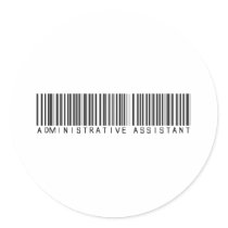 BAR ADMIN ASST LIGHT ROUND STICKERS