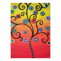 bar bat mitzvah TREE OF LIFE INVITATIONS