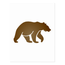 Bär bear postkarte