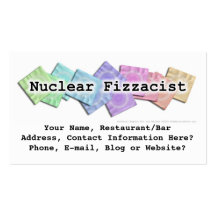 Bar Business Card - Nuclear Fizzacist