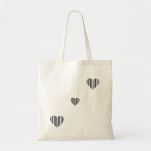 Bar code love heart Tote Bag