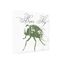Bar Fly Stretched Canvas Print