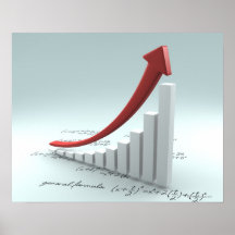 Bar graph and arrow with formula print