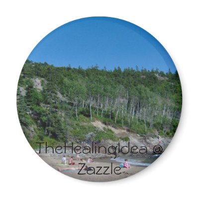 Bar Harbour - Beach - 8 Fridge Magnets by TheHealingIdea