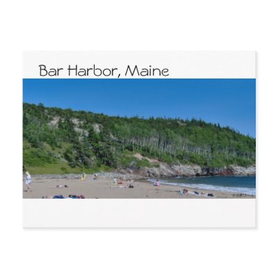 Bar Harbour - Beach - 8 Post Card by TheHealingIdea