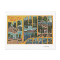 Bar Harbour, Maine - Large Letter Scenes