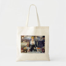 Bar in the Folies-Bergere by Edouard Manet Canvas Bag
