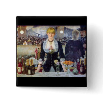 Bar in the Folies-Bergere by Edouard Manet Pinback Button