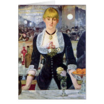 Bar in the Folies-Bergere by Edouard Manet Card