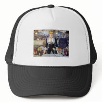Bar in the Folies-Bergere by Edouard Manet Trucker Hat