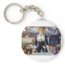 Bar in the Folies-Bergere by Edouard Manet Keychains