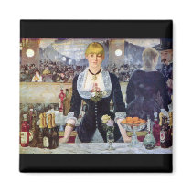 Bar in the Folies-Bergere by Edouard Manet Refrigerator Magnets
