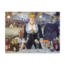 Bar in the Folies-Bergere by Edouard Manet Postcards