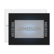 Bar Mitzvah Movie Star Reply Card in Blue, Black Personalised Invitations