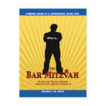 Bar Mitzvah Movie Star Save the Date Postcard