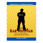 Bar Mitzvah Movie Star Save the Date Postcard