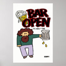 Bar open print