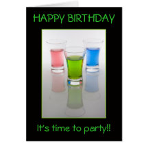 Bar Shots, Happy Birthday! Cards
