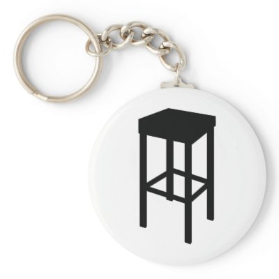 bar stool key chains by Tomaniac